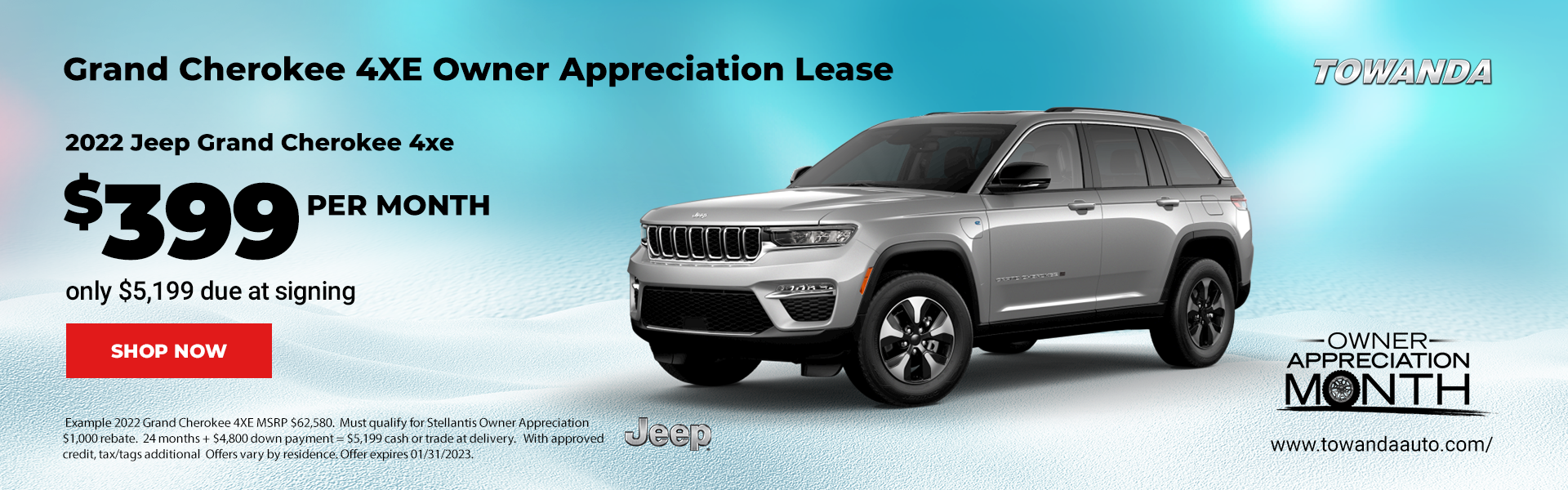 Grand Cherokee 4XE Owner Appreciation Lease