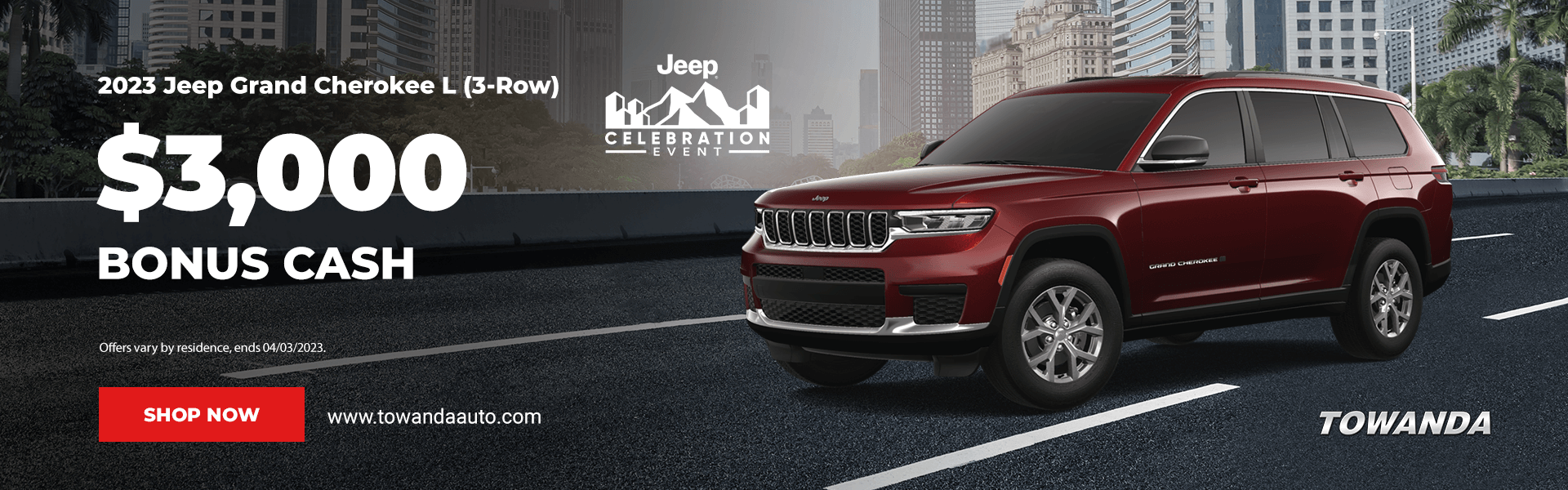 2023 Grand Cherokee L 3,000 Bonus Cash Towanda Automotive